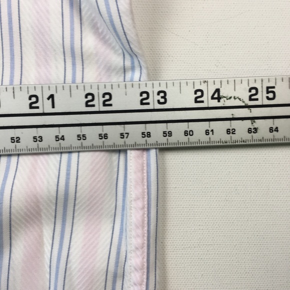 Henry Jacobson Mens Stripe Dress Shirt L B6409 - Picture 4 of 6